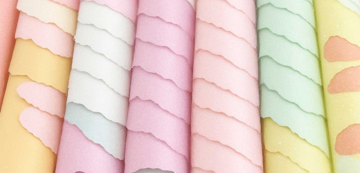 Esspapier und Zuckerpapier als Verpackung